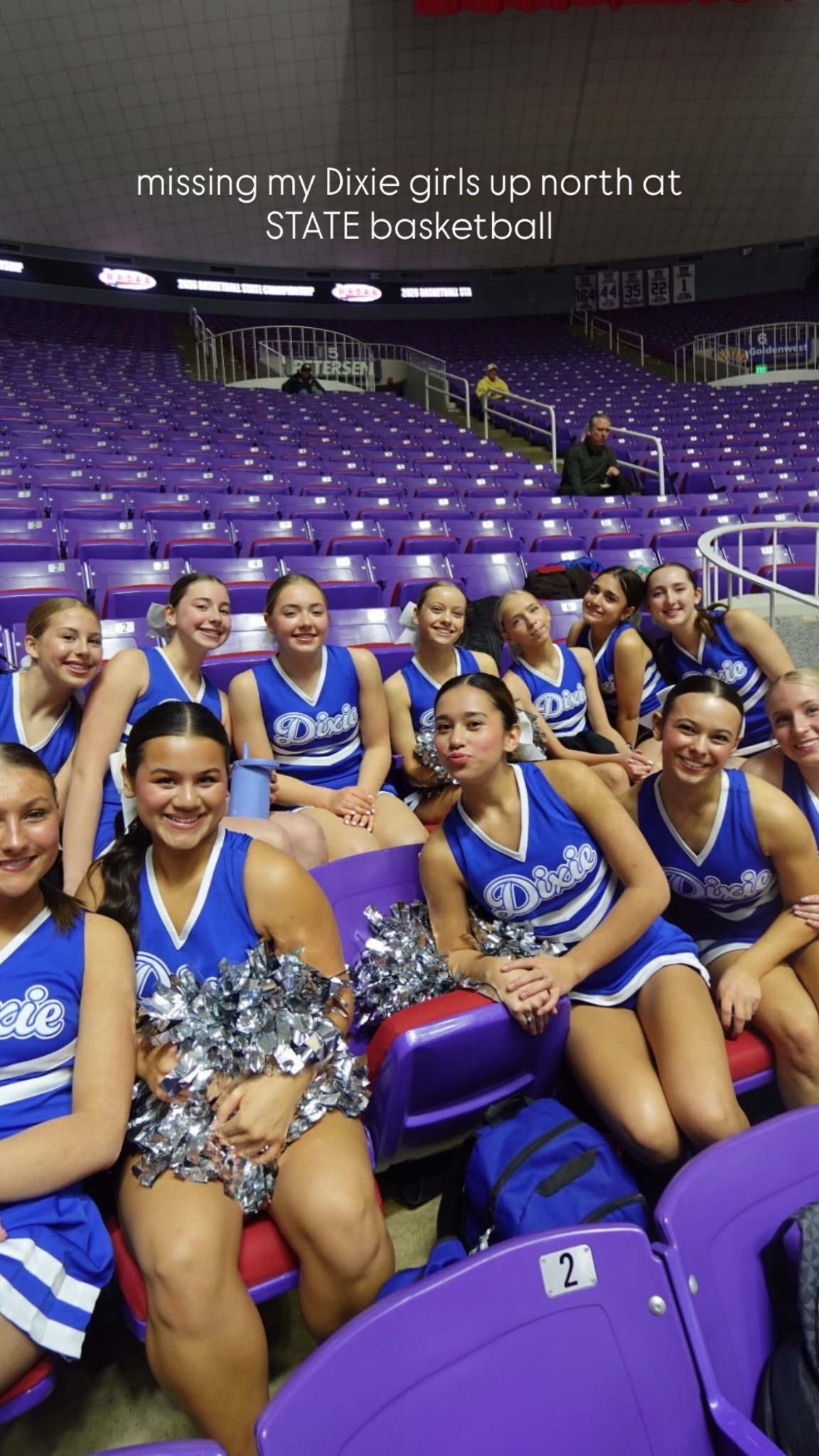 missing my Dixie girls up north at
STATE basketball