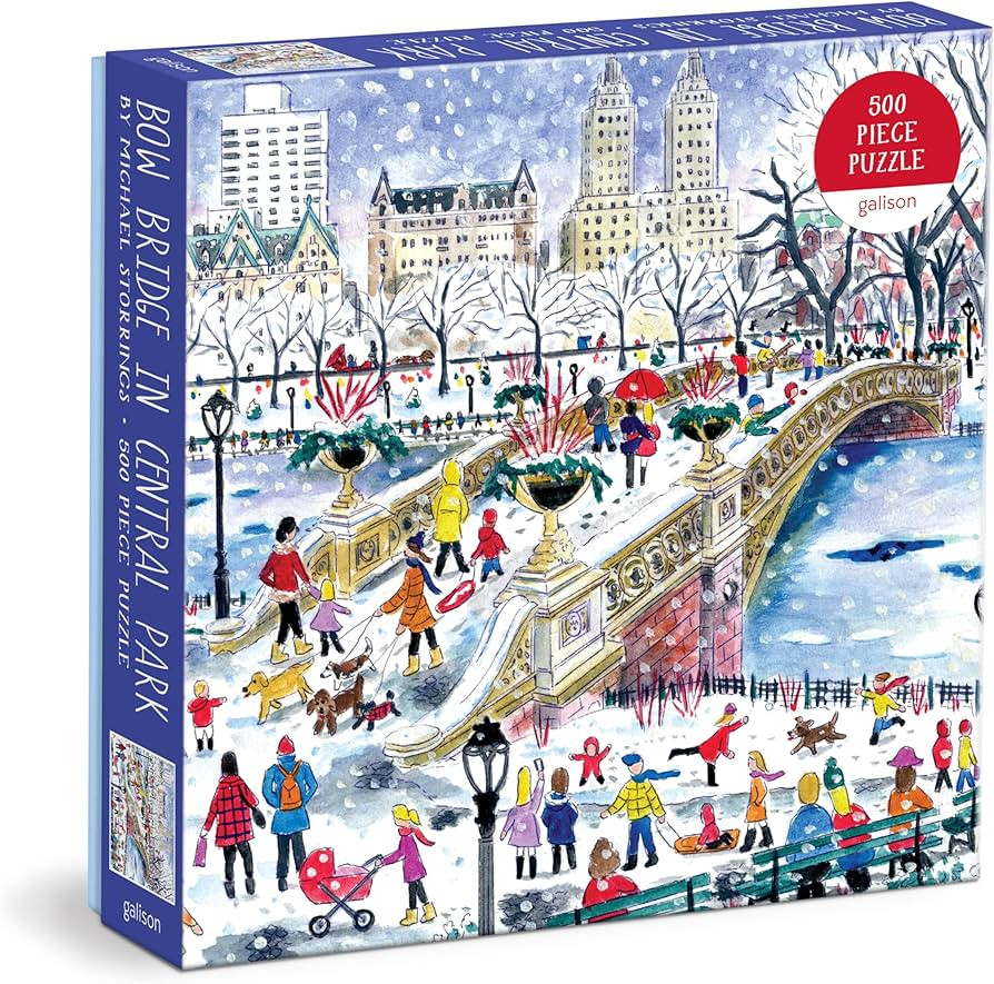 Galison 500 Piece Michael Storrings Bow Bridge in Central Park Jigsaw Puzzle for Adults and Famil... | Amazon (US)