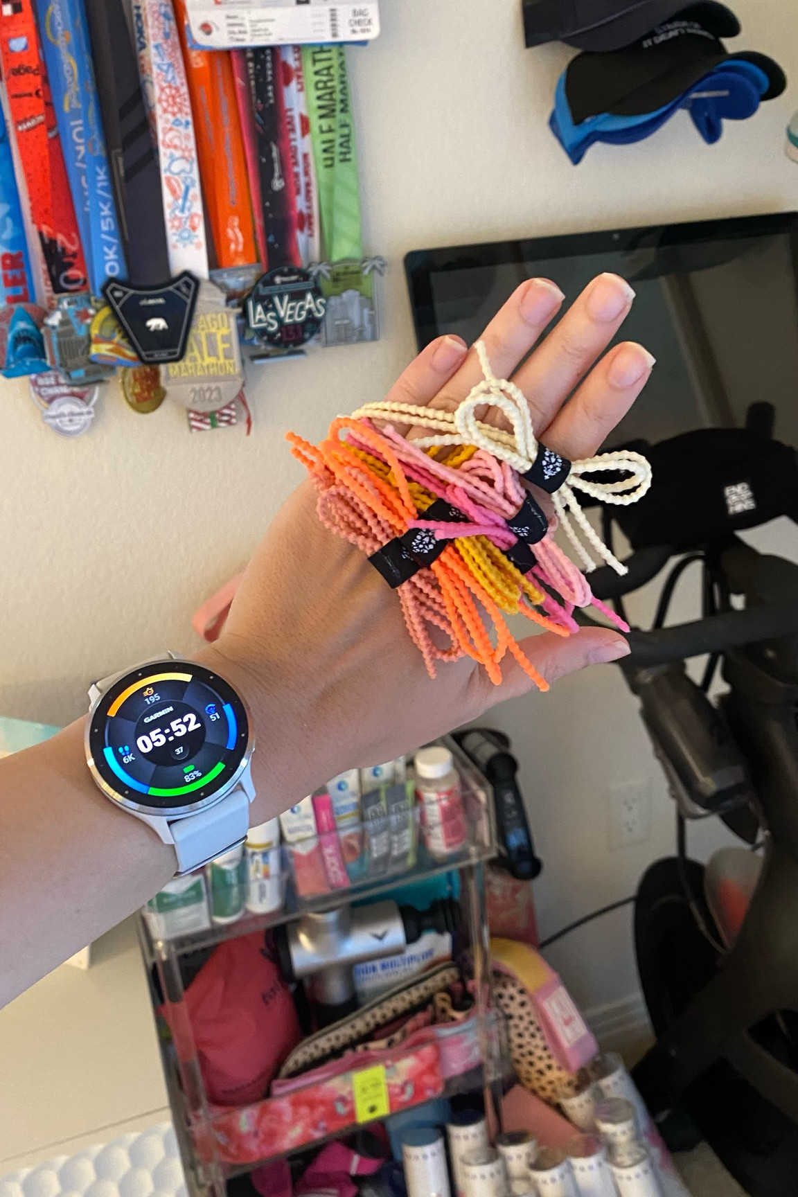 The cutest little hair ties for running!!!