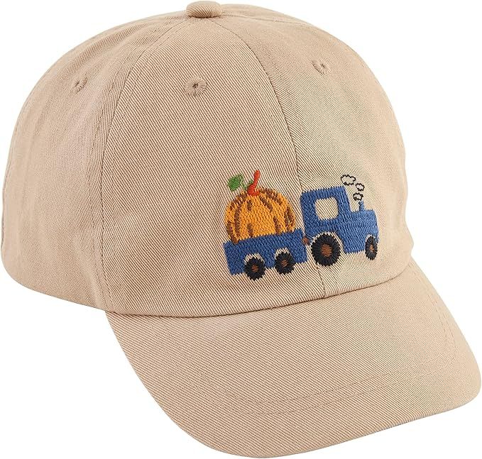 Mud Pie Unisex Kid's Toddler Pumpkin Patch Hat, Khaki | Amazon (US)