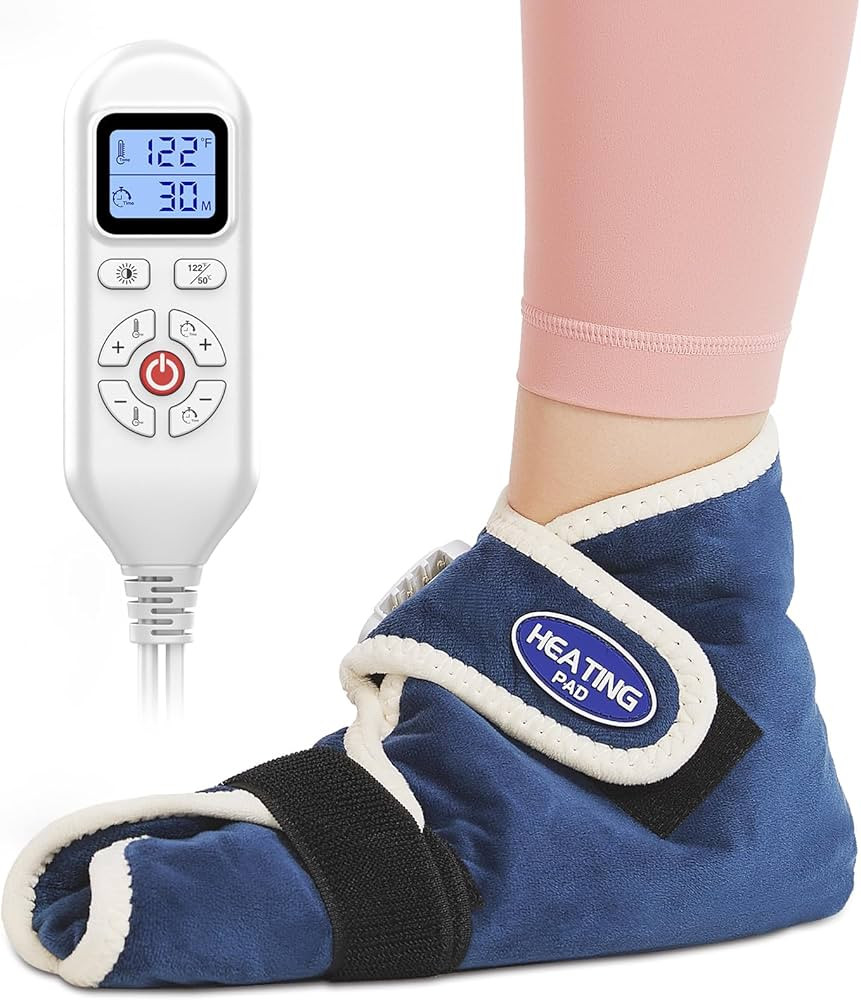 Foot Heating Pad,Heating Pad for Foot for Achilles Tendonitis,Feet Warmers with Adjustable Temper... | Amazon (US)