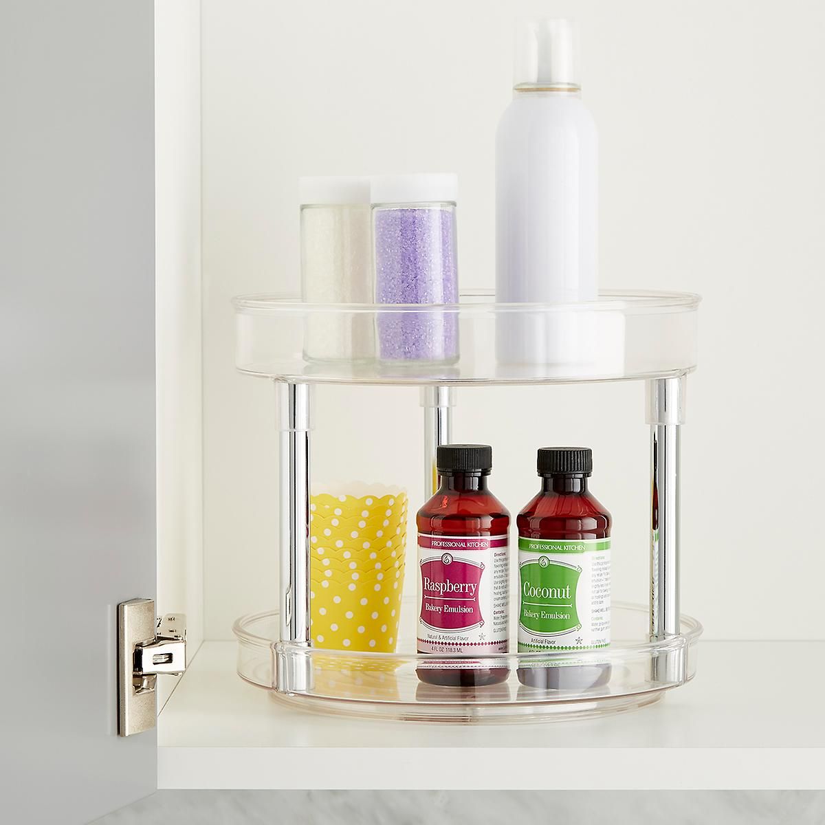 iDesign Linus 2-Tier Lazy Susan | The Container Store