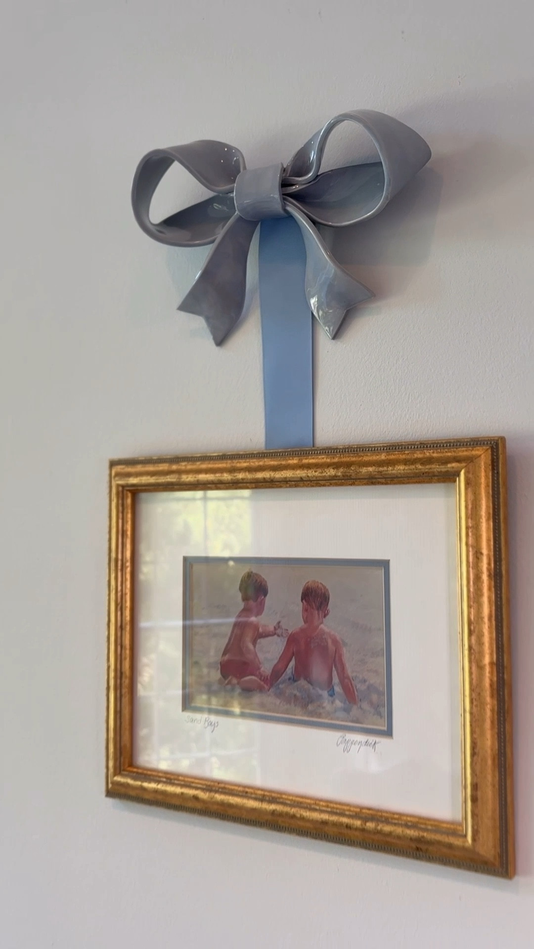 Love this gorgeous ceramic bow and custom dyed grosgrain ribbon by Little Creative Company! The ceramic bow is the medium size! Perfect for a grandmillennial nursery! 

#LTKFindsUnder100 #LTKHome #LTKBaby