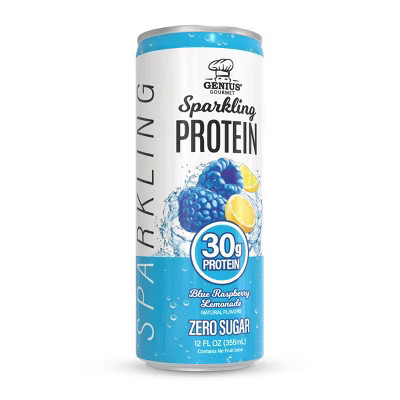 Genius Gourmet Blue Raspberry Lemonade Sparkling Clear 30g Protein Shakes - 12 fl oz | Target