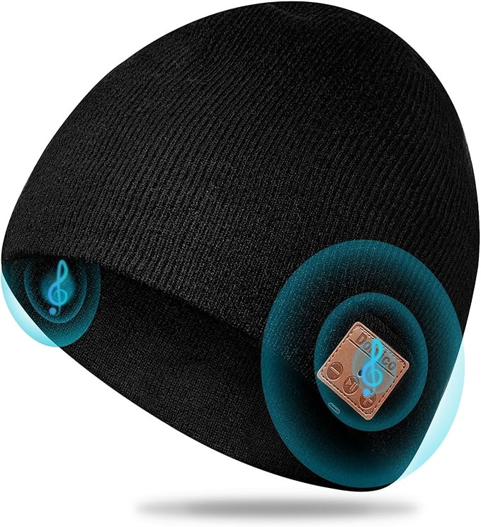 Bluetooth Beanie for Men Beanies Hats Unique Mens Gifts Ideas Stocking Stuffers Adults Christmas ... | Amazon (US)