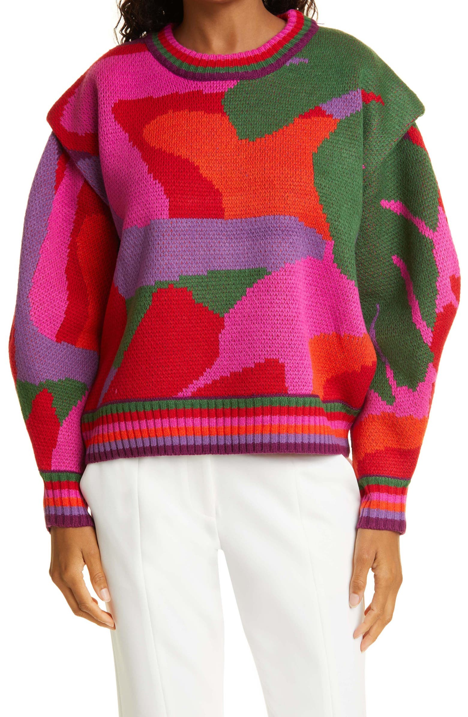 Abstract Camo Sweater | Nordstrom