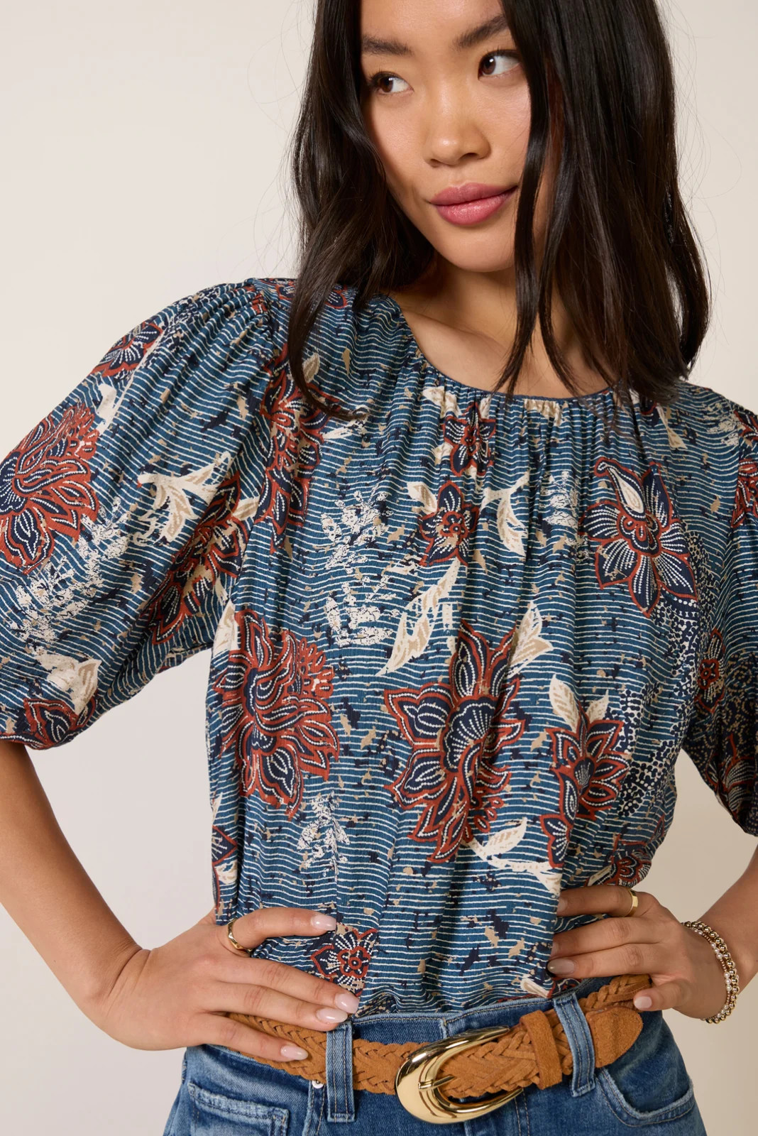 Elowyn Short Sleeve Blouse | Evereve
