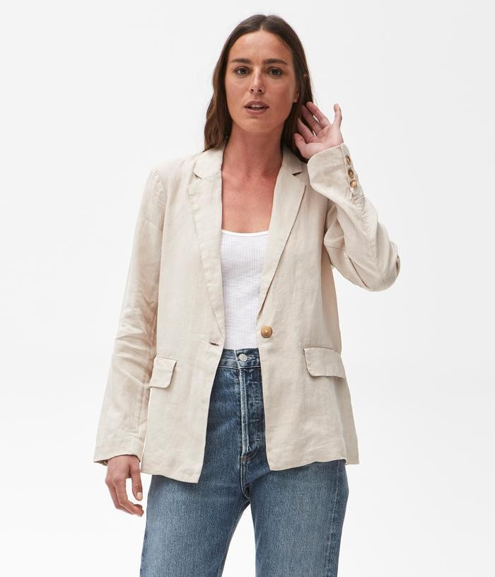 Lottie Linen Blazer | MichaelStars.com
