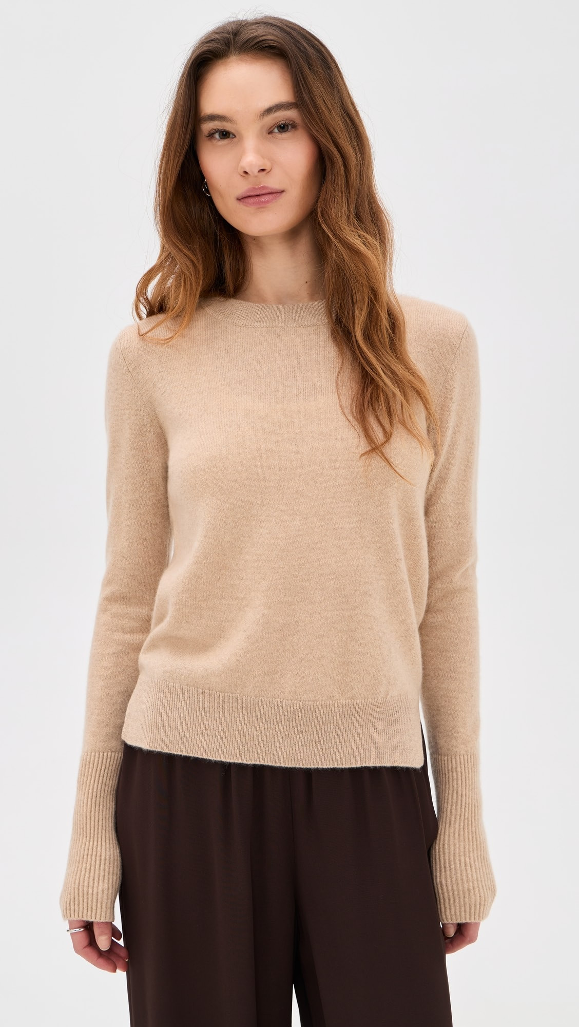 Solid Lean Lines Cashmere Sweater | Shopbop