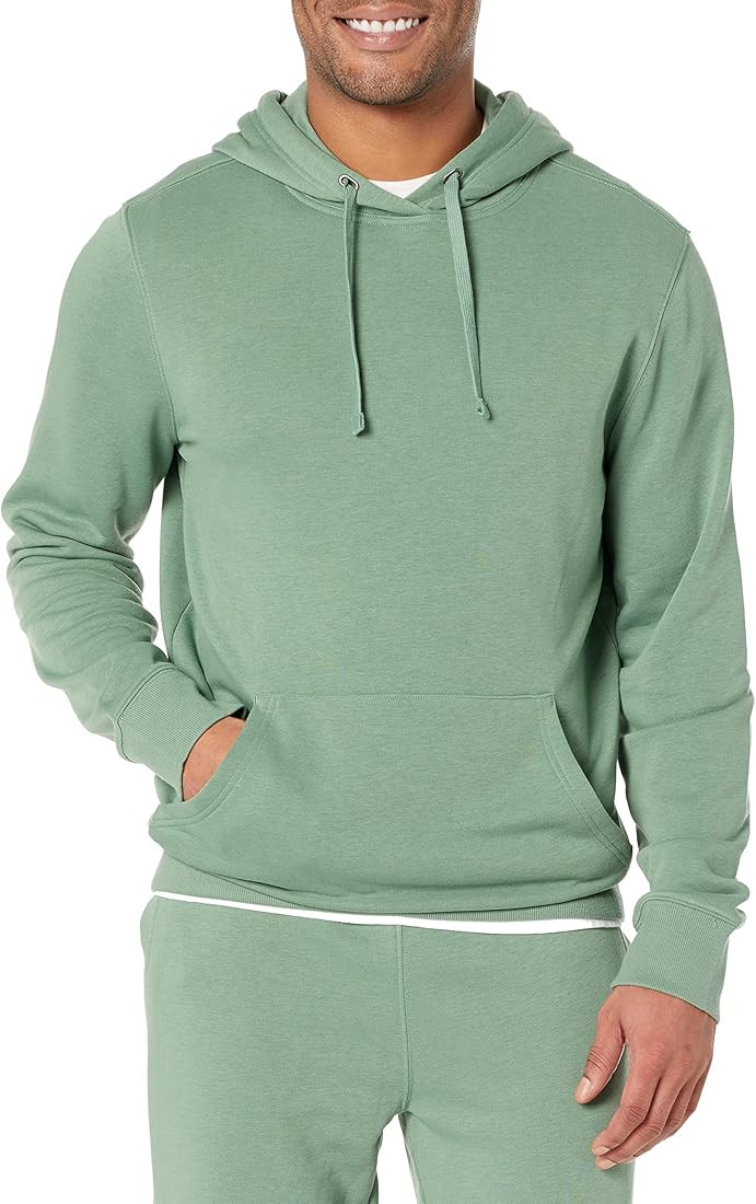 Amazon Essentials Men's Lightweight Long-Sleeve French Terry Hooded Sweatshirt (Available in Big ... | Amazon (US)