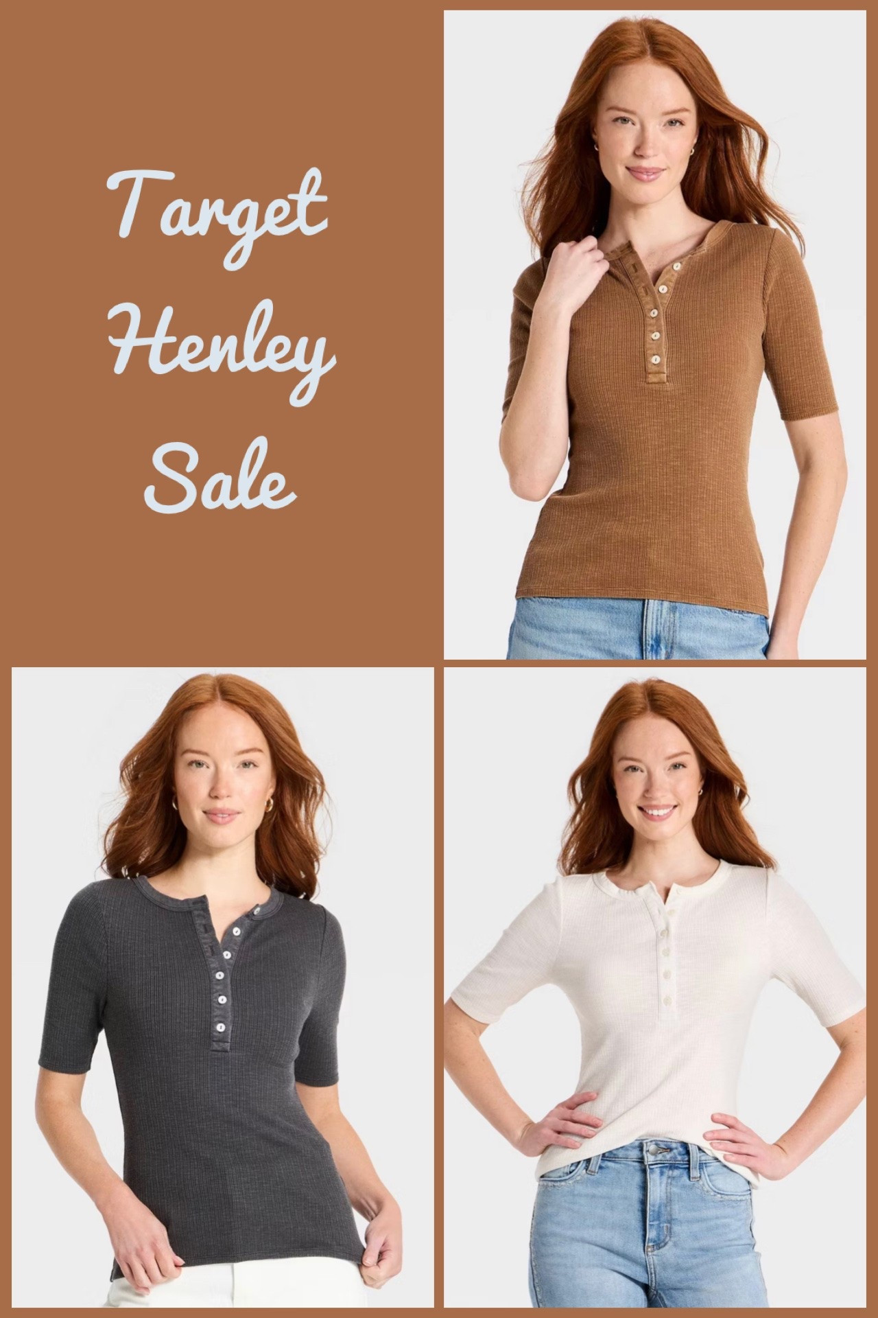 Target has their popular new Universal Thread Henleys on sale for only $12.60 today! Fantastic deal for this easy wardrobe staple that can be styled a variety of ways. Three versatile neutrals available!

#LTKSaleAlert #LTKdayinmylife #LTKootd