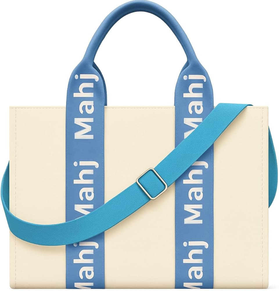 Mahjong Bag Preppy Canvas Tote Mahj Tiles Racks & Cards Trendy Mahjongg Lovers Gift | Amazon (US)