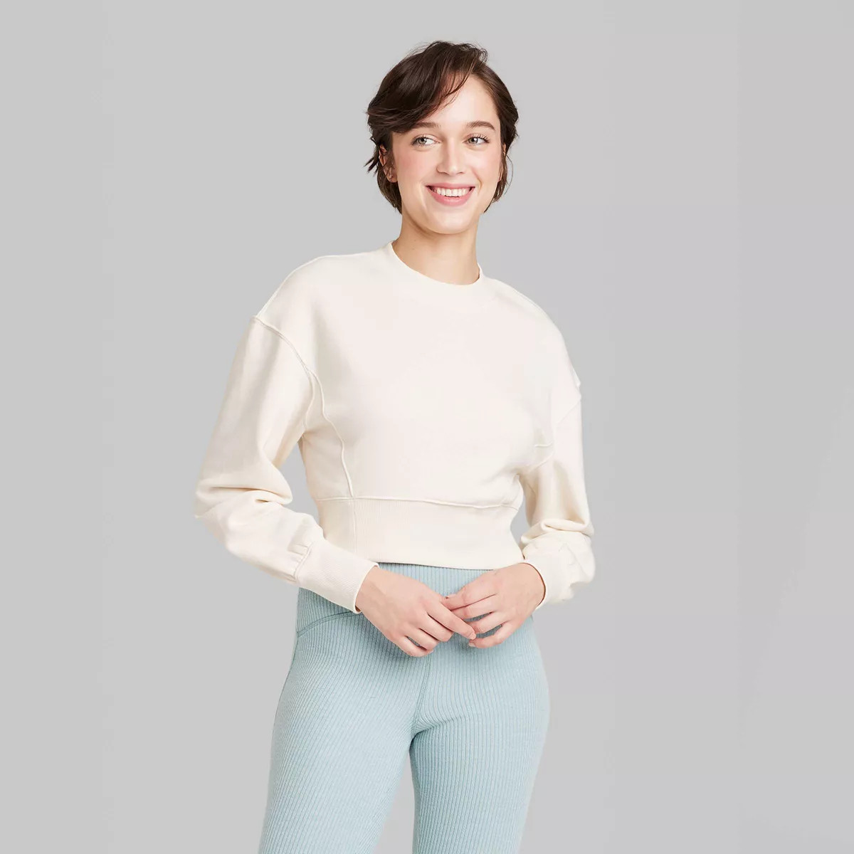Women's Cropped Crewneck Pullover Sweatshirt - Wild Fable™ | Target