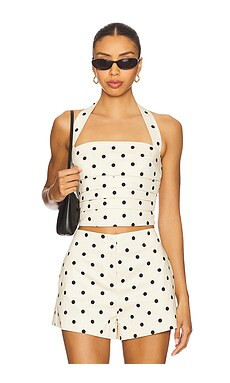 L'Academie by Marianna Polina Top in Maude Dot from Revolve.com | Revolve Clothing (Global)