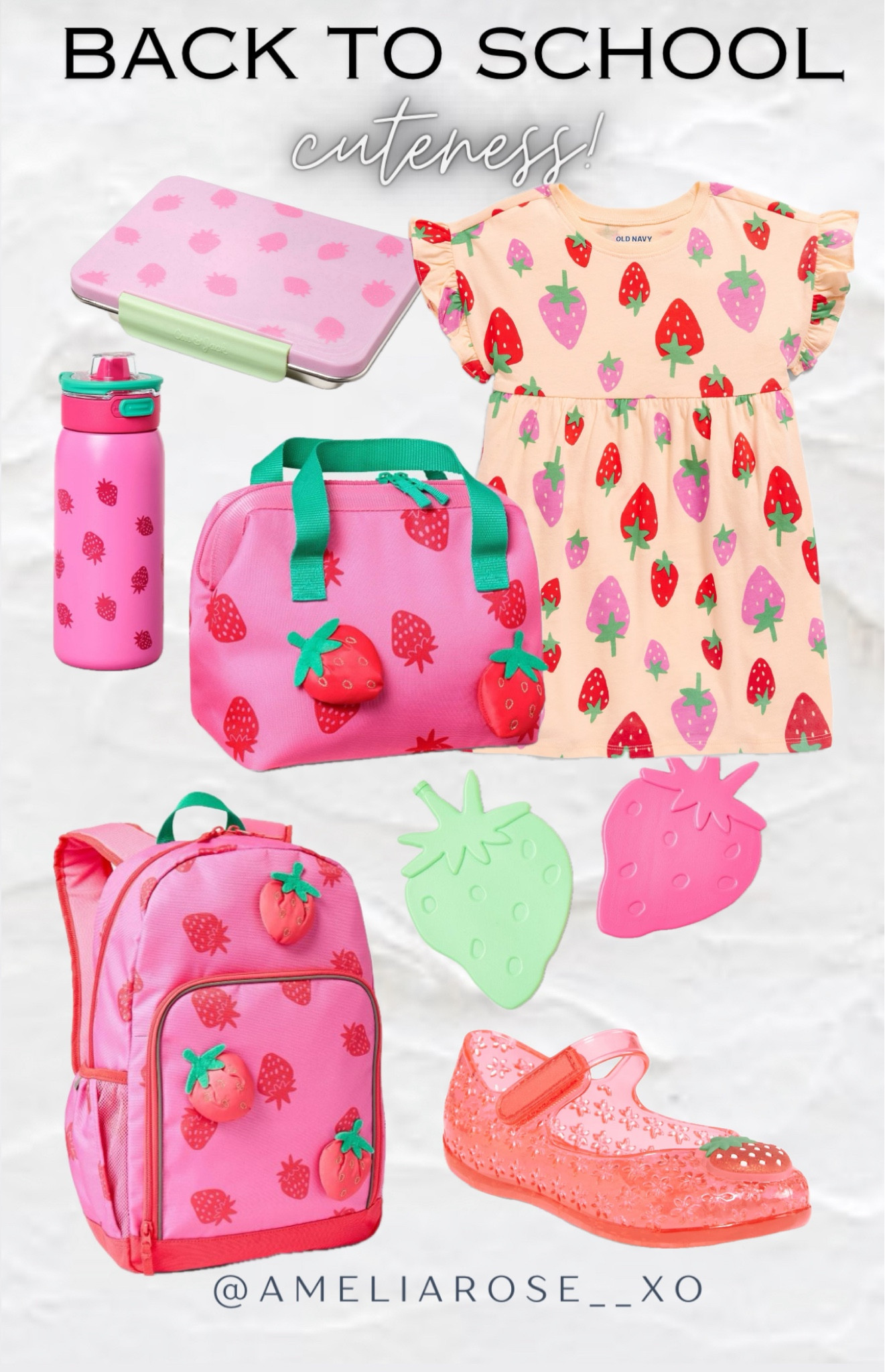 Little girls back to school strawberry obsessed cuteness! Old Navy dress and jelly sandals $6 today! 

#LTKBacktoSchool #LTKSaleAlert #LTKKids
