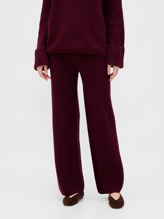 CashSoft Shaker-Stitch Sweater Pants | Gap (CA)
