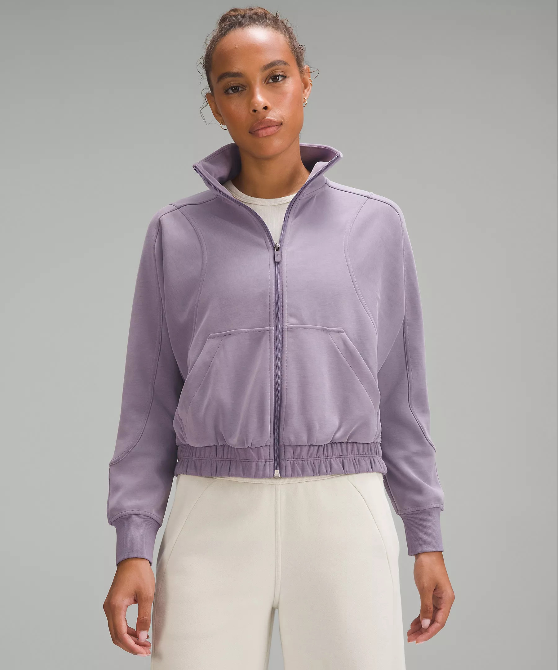 Brushed Softstreme Funnel-Neck Zip Up | Women's Hoodies & Sweatshirts | lululemon | Lululemon (US)