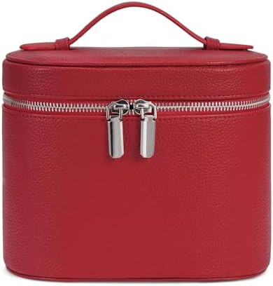 Makeup Bag, Travel Make up Case with Compartments and Handle, Portable Cosmetic Organizer Bags,To... | Amazon (US)