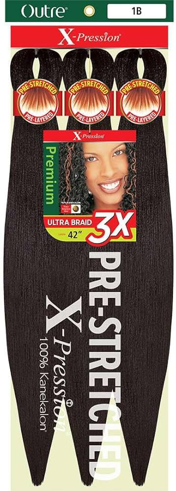 Outre X-Pression Braid Pre Stretched Braid 42" 3X (3 Pack, M4/27/613) | Amazon (US)