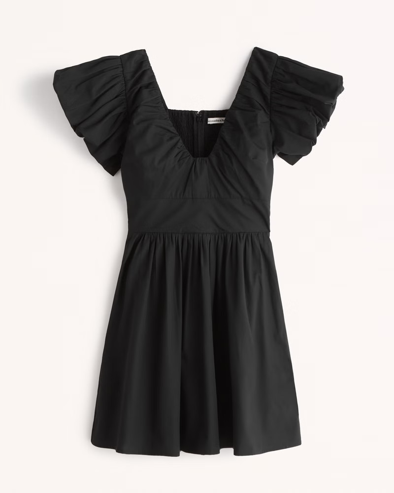 Puff Sleeve Flirty Skort | Abercrombie & Fitch (US)