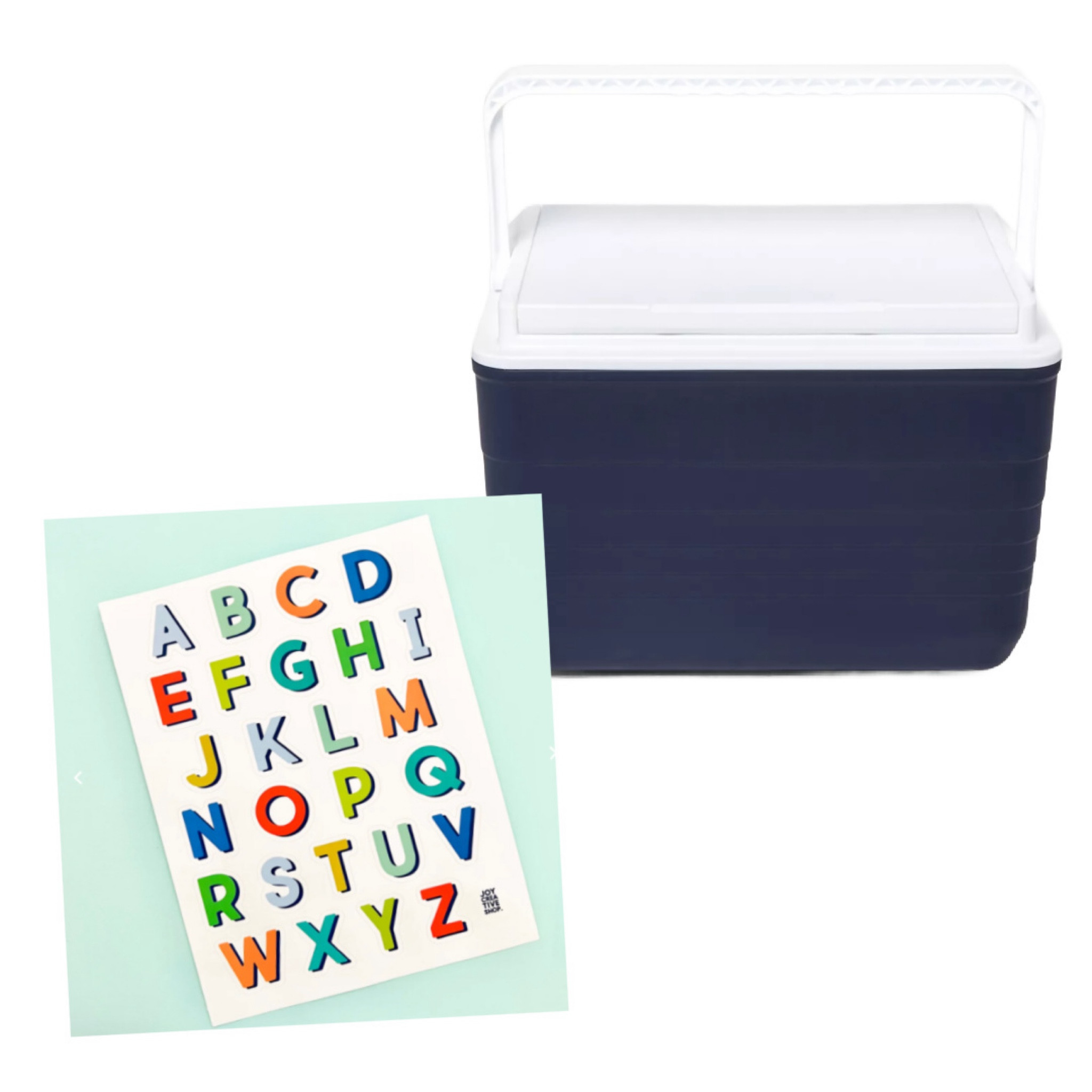 Another fun color + stickers! Have the coolest cooler at the pool 😎 #diygifts #monogrameverything #monogrammed #personalizedgifts 

#LTKtravel #LTKfindsunder50 #LTKfamily