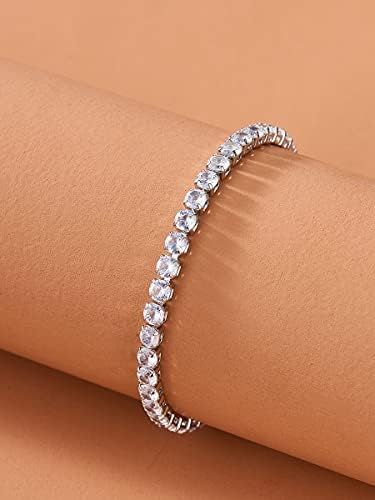 CHIBIAO Rhinestone Decor Bracelet Women Gift Popular Stylish Valentine Mothers Day Birthday Present  | Amazon (US)