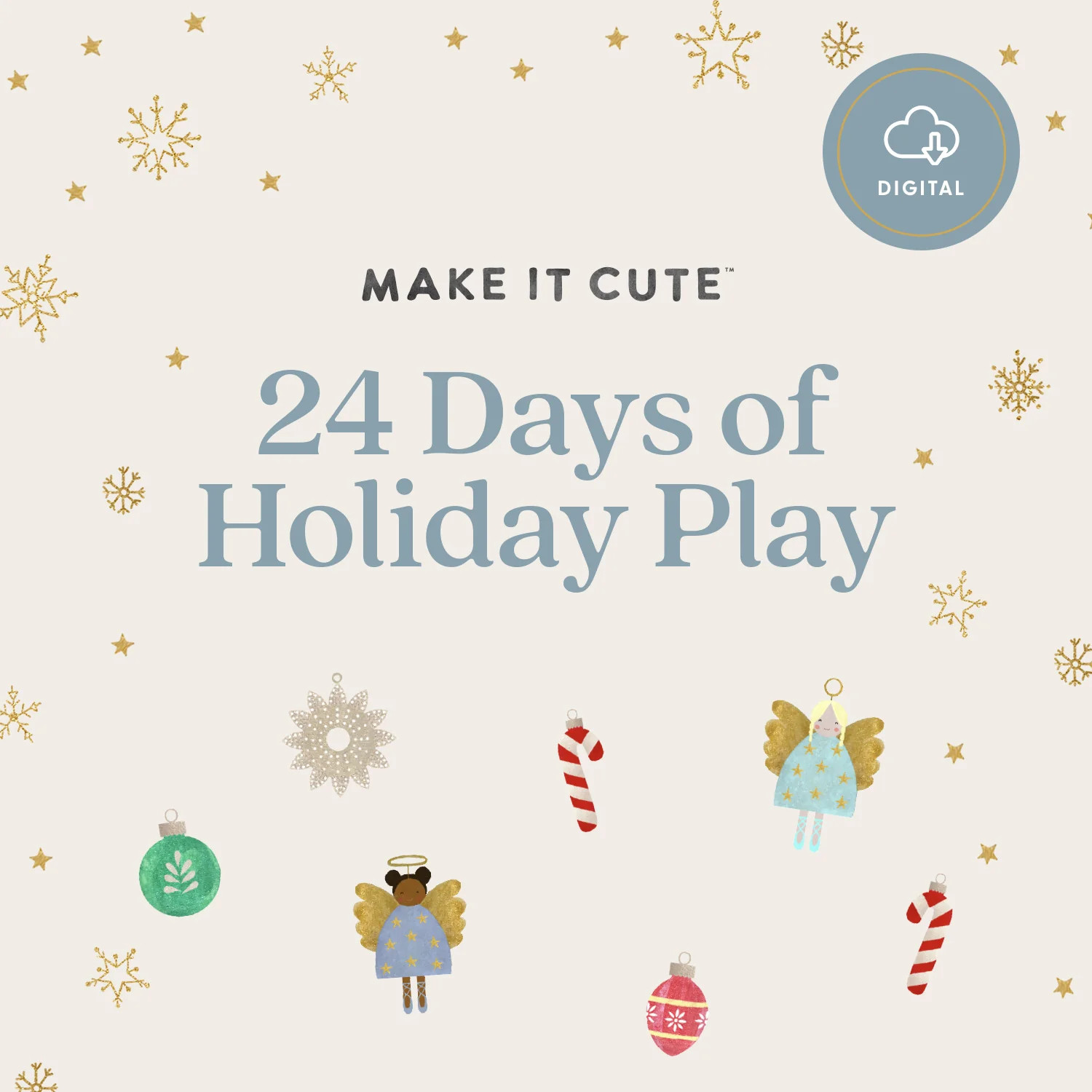 Make It Magical: 24 Invitations for Holiday Play Advent Calendar *Digital Download* | Make It Cute Kids