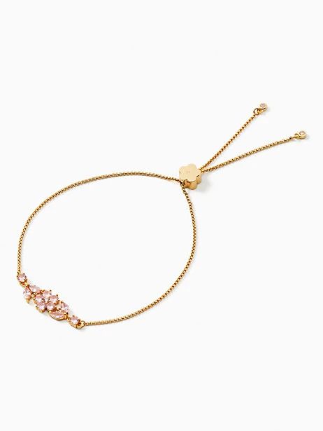 gleaming gardenia flower slider bracelet | Kate Spade Outlet