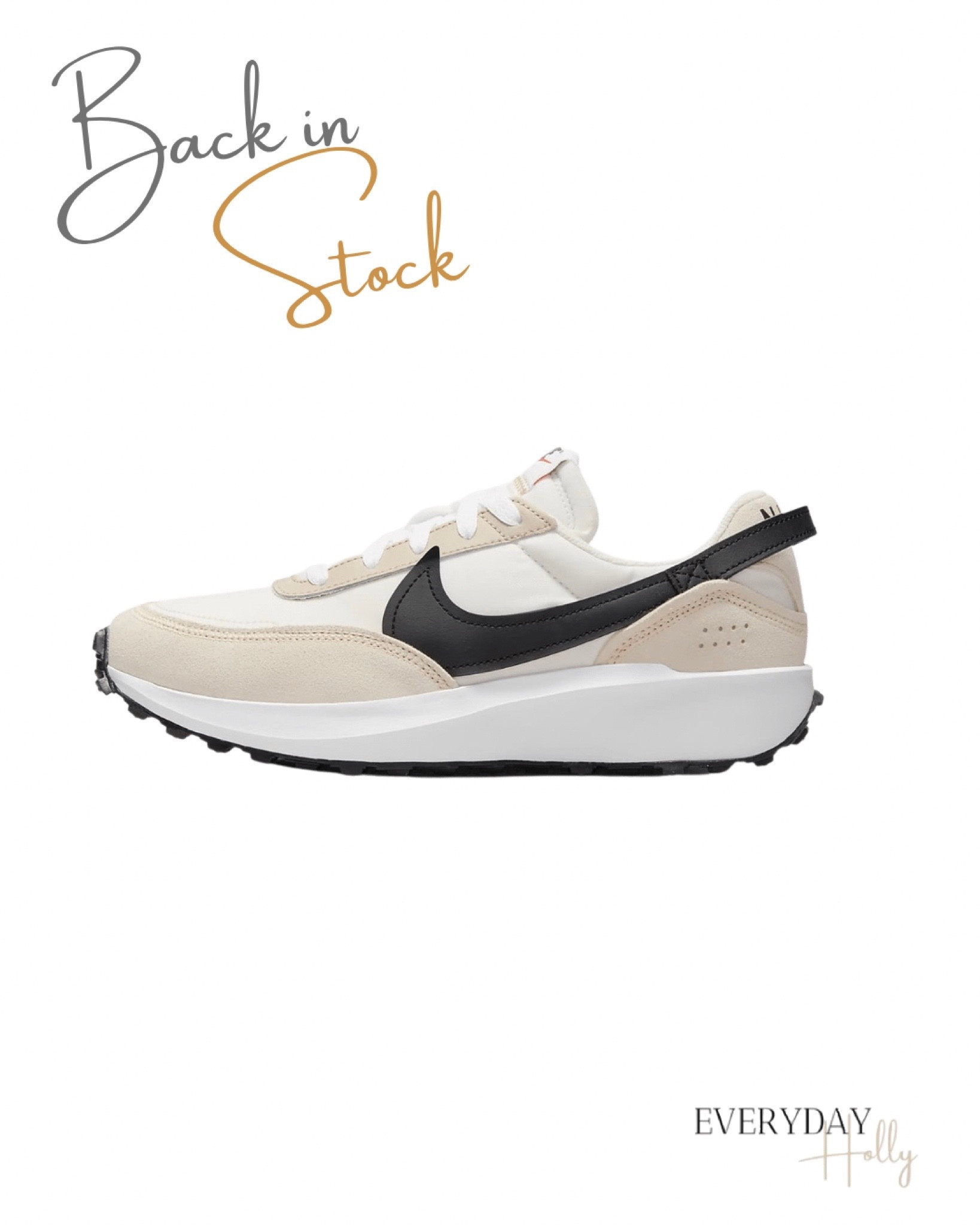 👟Back in Stock in ALL sizes‼️ Nike Waffle Debut in Sandrift / black.  TTS or go up a 1/2 size if in between sizes 
#neutralsneakers 



#LTKunder100 #LTKshoecrush #LTKFind