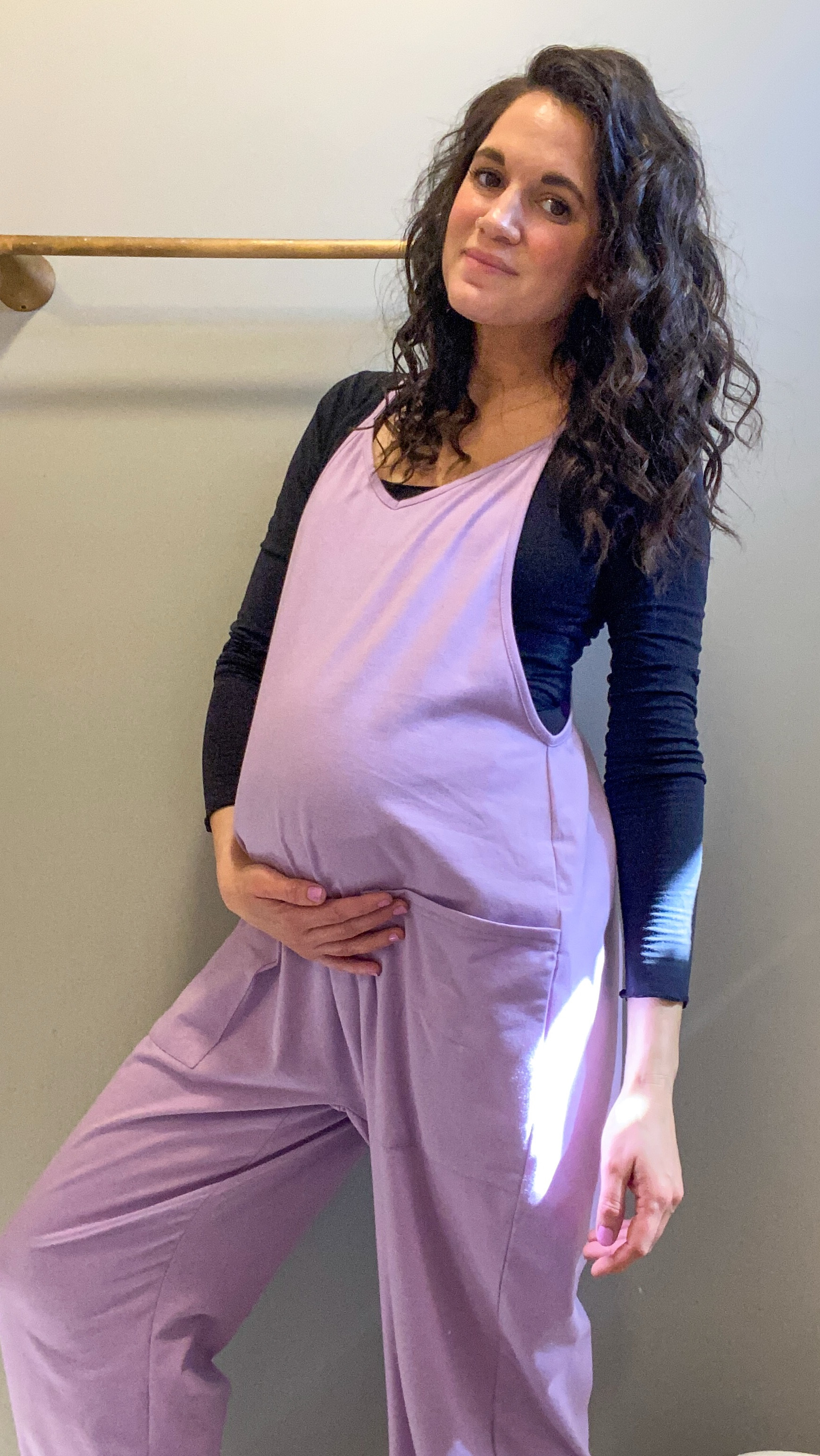 Love this jumpsuit for spring! I love when I find an easy way to style my bump, and double points for PP wear too. Maternity style. Bump style. Maternity look  

#LTKSaleAlert #LTKBump #LTKStyleTip
