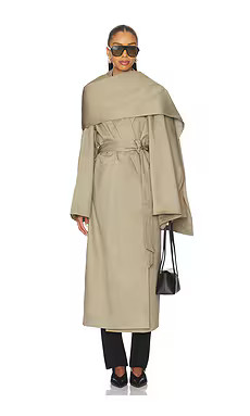 EAVES Yuna Trench Coat in Khaki Greige from Revolve.com | Revolve Clothing (Global)