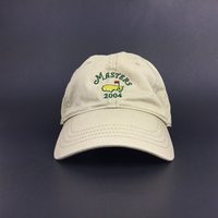 Vintage 2004 Master Golf Tournament Tan Baseball Cap Hat Adj. Mens Size Cotton | Etsy (US)