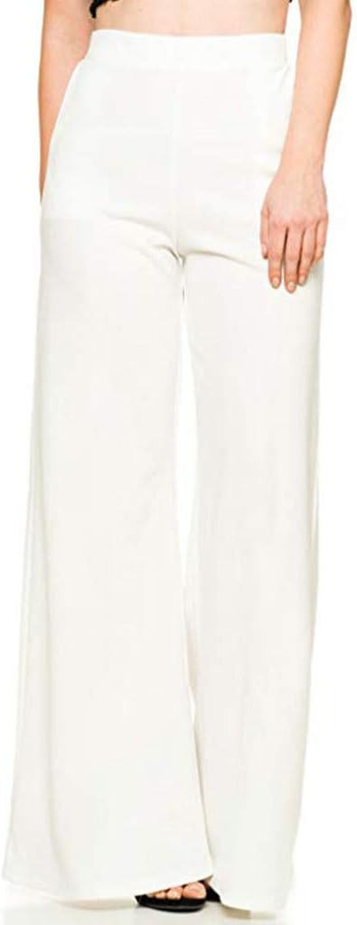 Womens Bootcut Dress Pants with Pockets Stretchy Work Slacks Business Casual Petite Yoga Work Wide Leg Pants | Amazon (US)