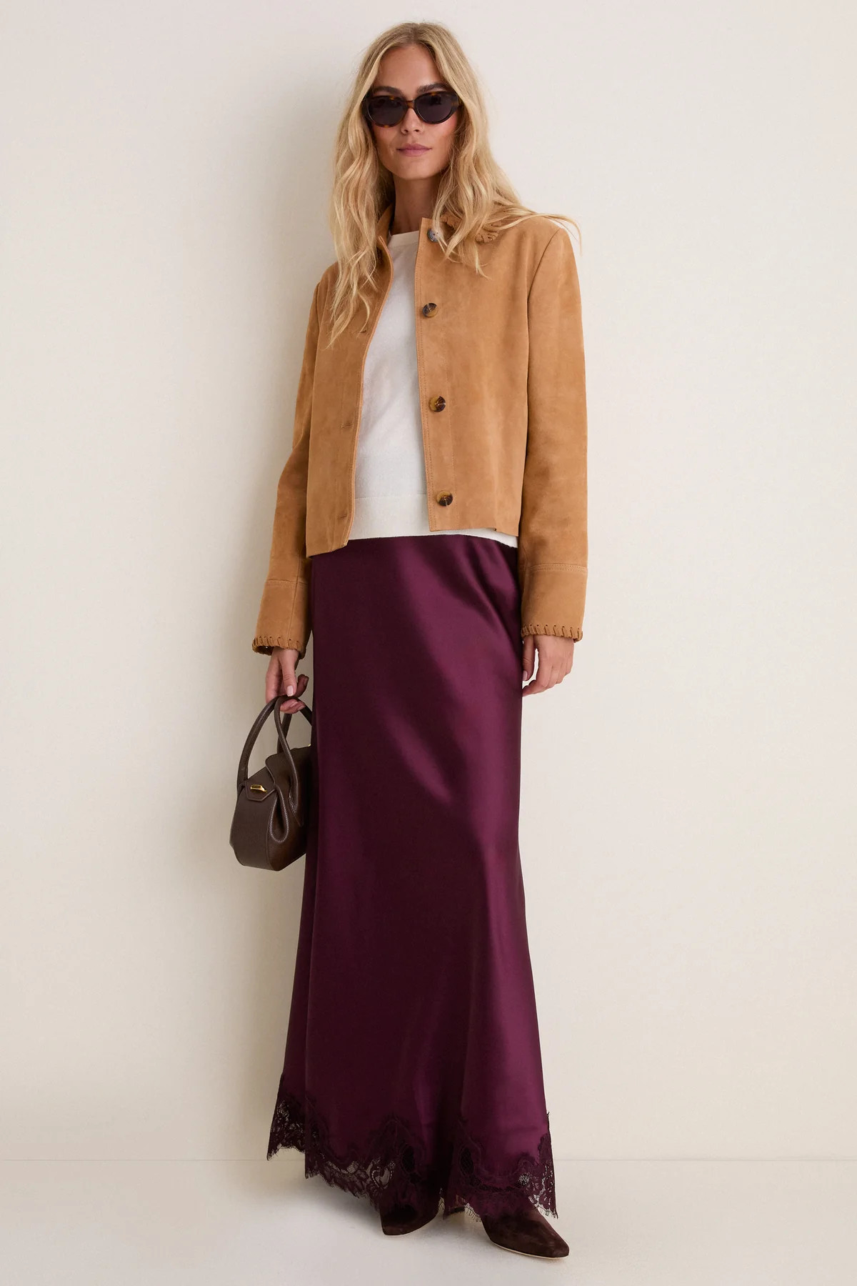Winetasting Satin Mischa Slip Skirt | Tuckernuck (US)
