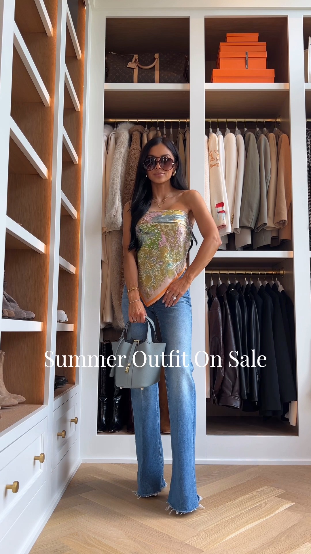 Summer outfit idea on sale
Mother jeans on sale - these are already 30% off but save an extra 25% when linked with a prime account
Amazon scarf top
Amazon blue Hermes tote

#LTKSaleAlert #LTKOver40 #LTKootd