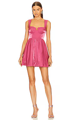 Aureta. Renee Mini Dress in Dark Rose from Revolve.com | Revolve Clothing (Global)