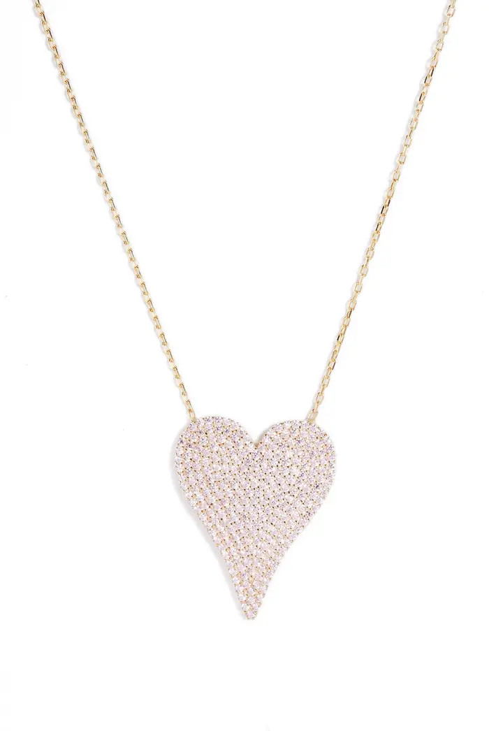 Pavé Heart Pendant Necklace | Nordstrom