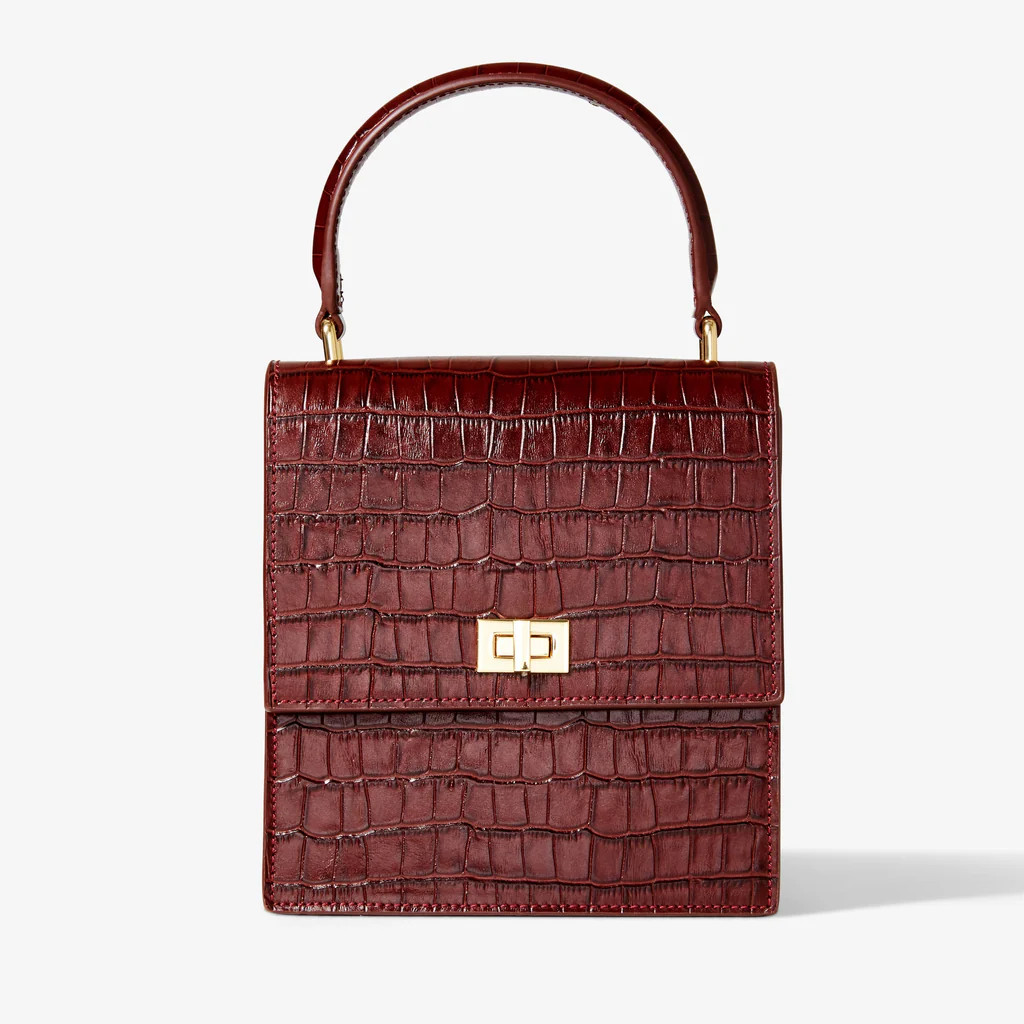 The Mini Lady Bag Croc Embossed | Neely & Chloe