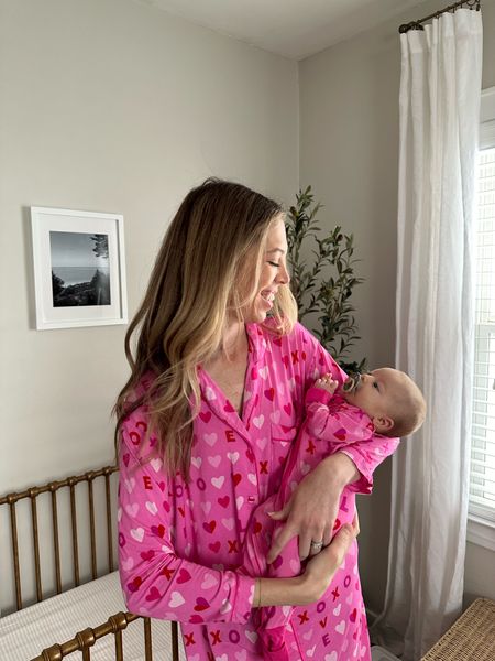 #ad We LOVE these matching Valentine’s Day pajamas from Little Sleepies! The xoxo print is so fun and cozy. I really like the double zipper feature on the pajamas, and the nursing friendly women’s styles. 

#LTKbaby #LTKSeasonal #LTKfamily