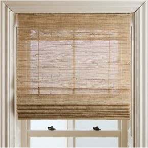 Custom Natural Luxe Unlined Roman Shade | West Elm (US)