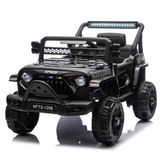 12V Kids Ride On Electric Truck Car W/Parents Control, Microphone Jack, Power Display, LED Lights For Kids Aged 1-4. | The Home Depot