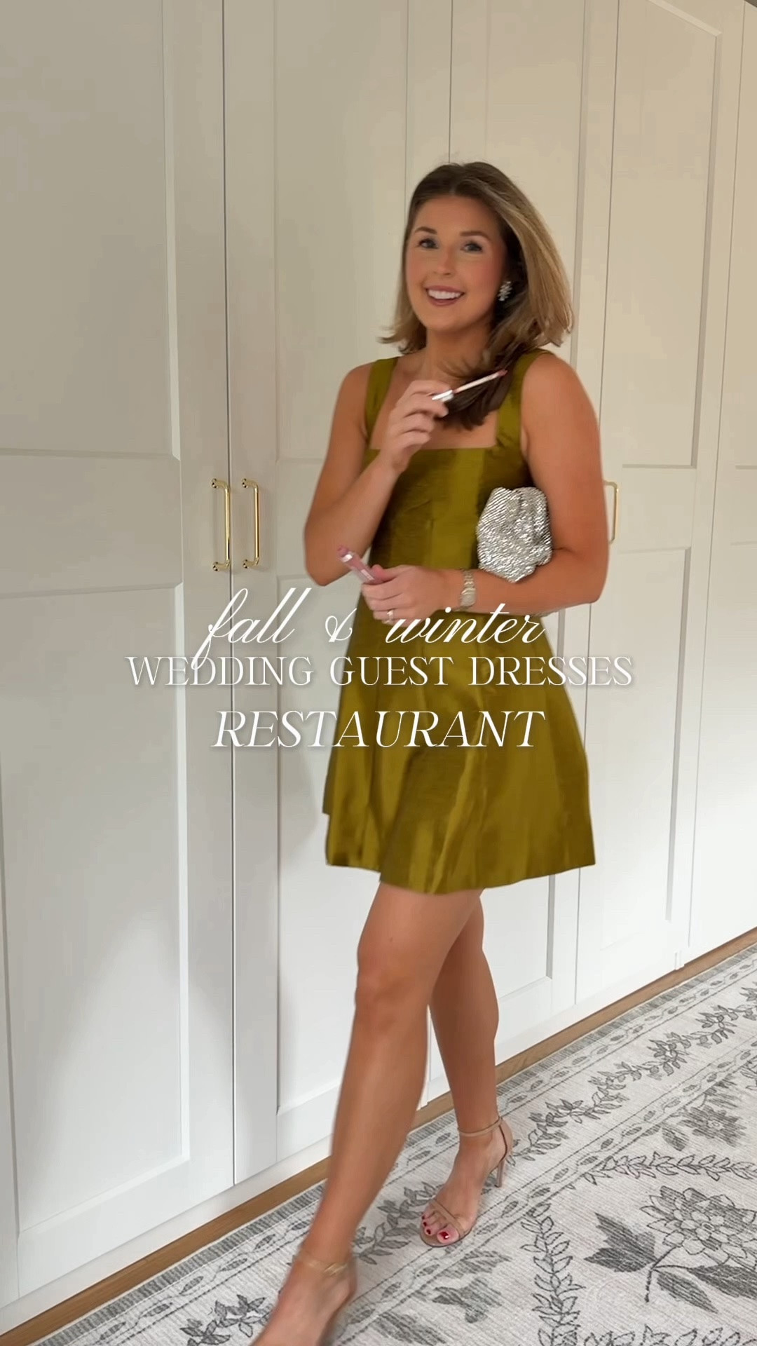 Fall & winter wedding guest dresses! 🥂💕

Dress 1: size S
Dress 2: size XS
Dress 3: size 2
Dress 4: size XS
Dress 5: size S in top and 2 in skirt

Fall wedding guest looks // fall wedding guest dress // winter wedding guest dress