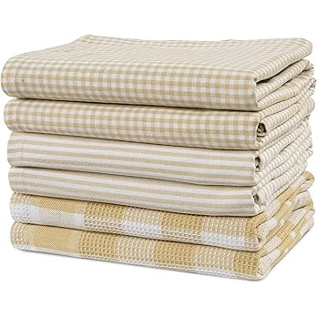 Casa Platino Dish Towels for Kitchen 18" x 28", Dish Towels Set of 6 – Great for Daily Dish Dry... | Amazon (US)