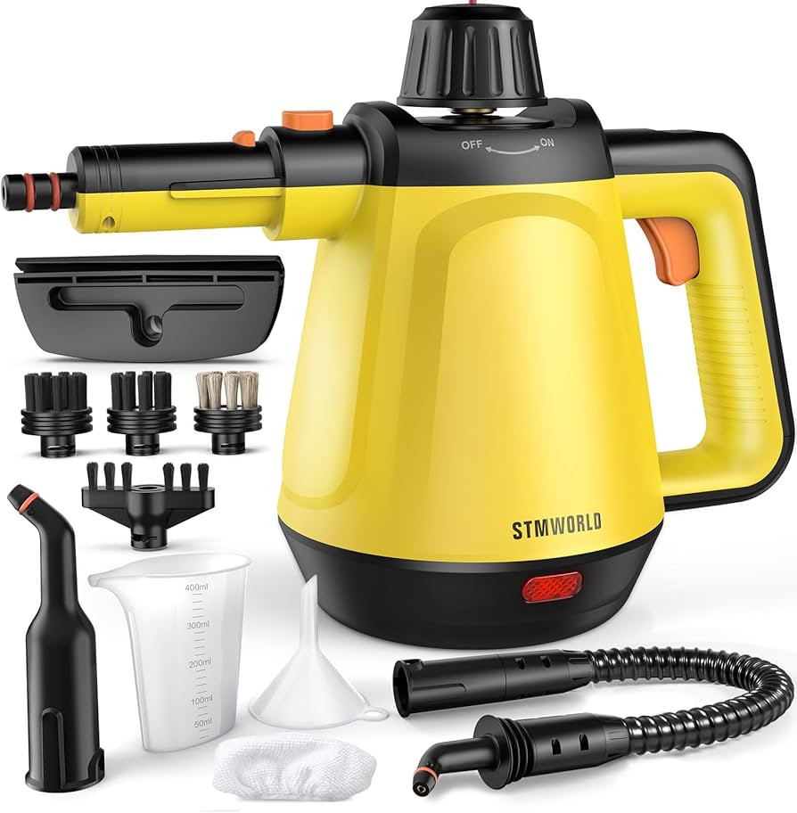 Natural Multi-Surface Handheld Steam Cleaner with 10 Accessories, 13OZ Pressurized Multipurpose O... | Amazon (US)