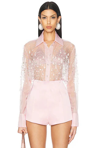Aubriella Embellished Shirt | FWRD 