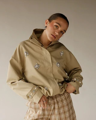 SHELL CROPPED BOMBER JACKET | The Hip Eagle