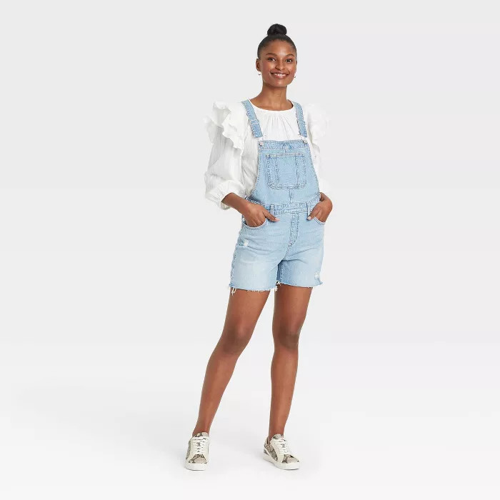 Women's Denim Shortalls - Universal Thread™ | Target
