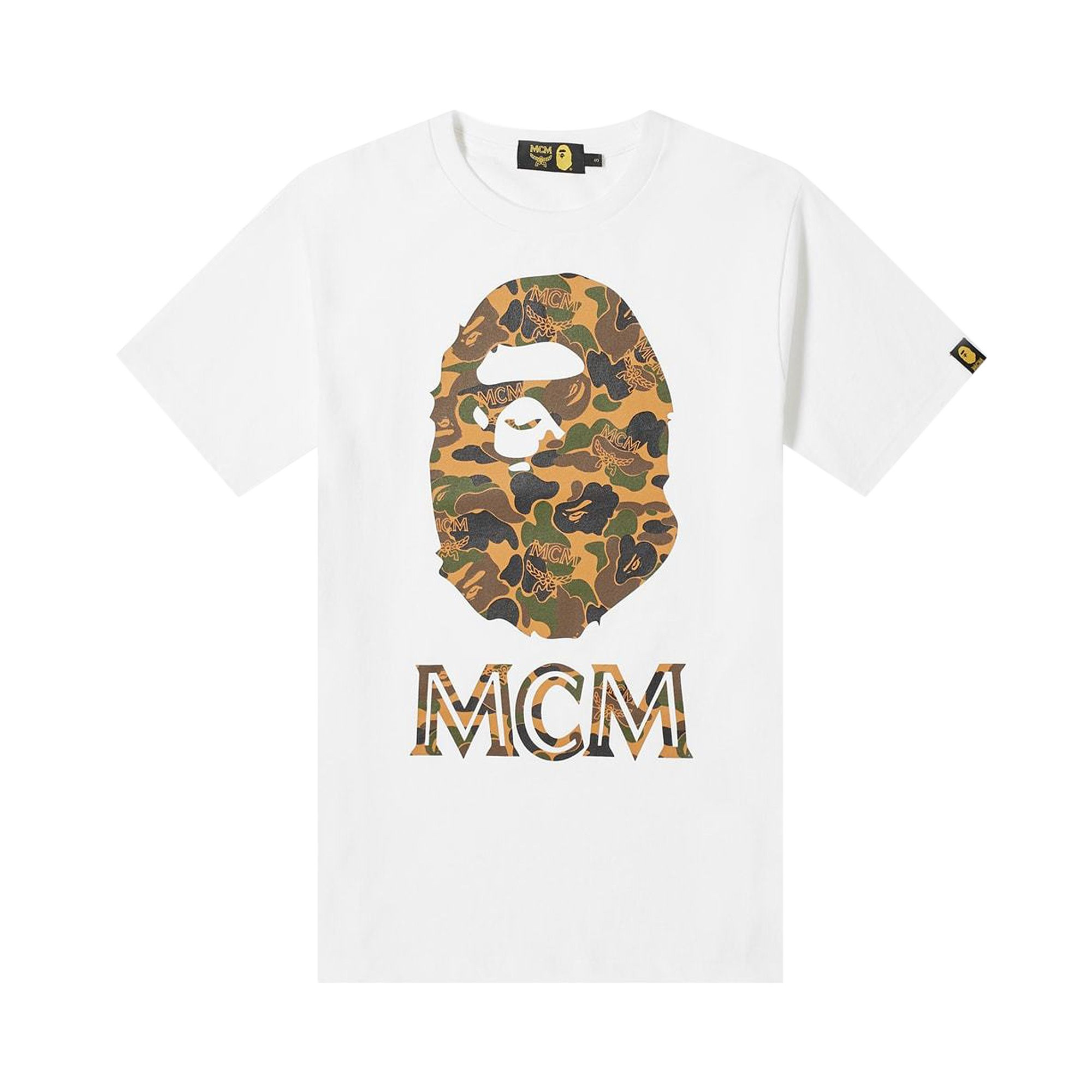 BAPE x MCM Ape Head Tee 'White' | GOAT