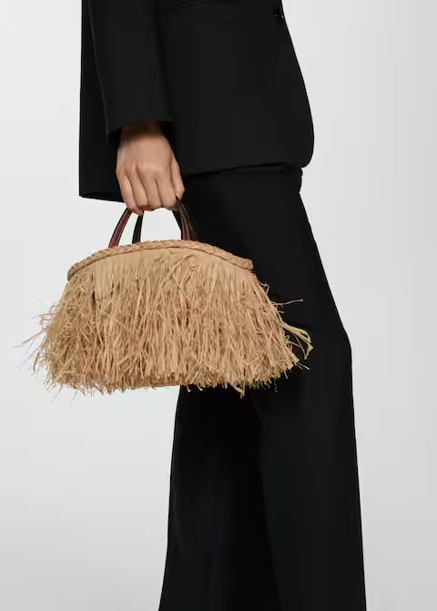 Fringed handbag -  Women | Mango USA | MANGO (US)