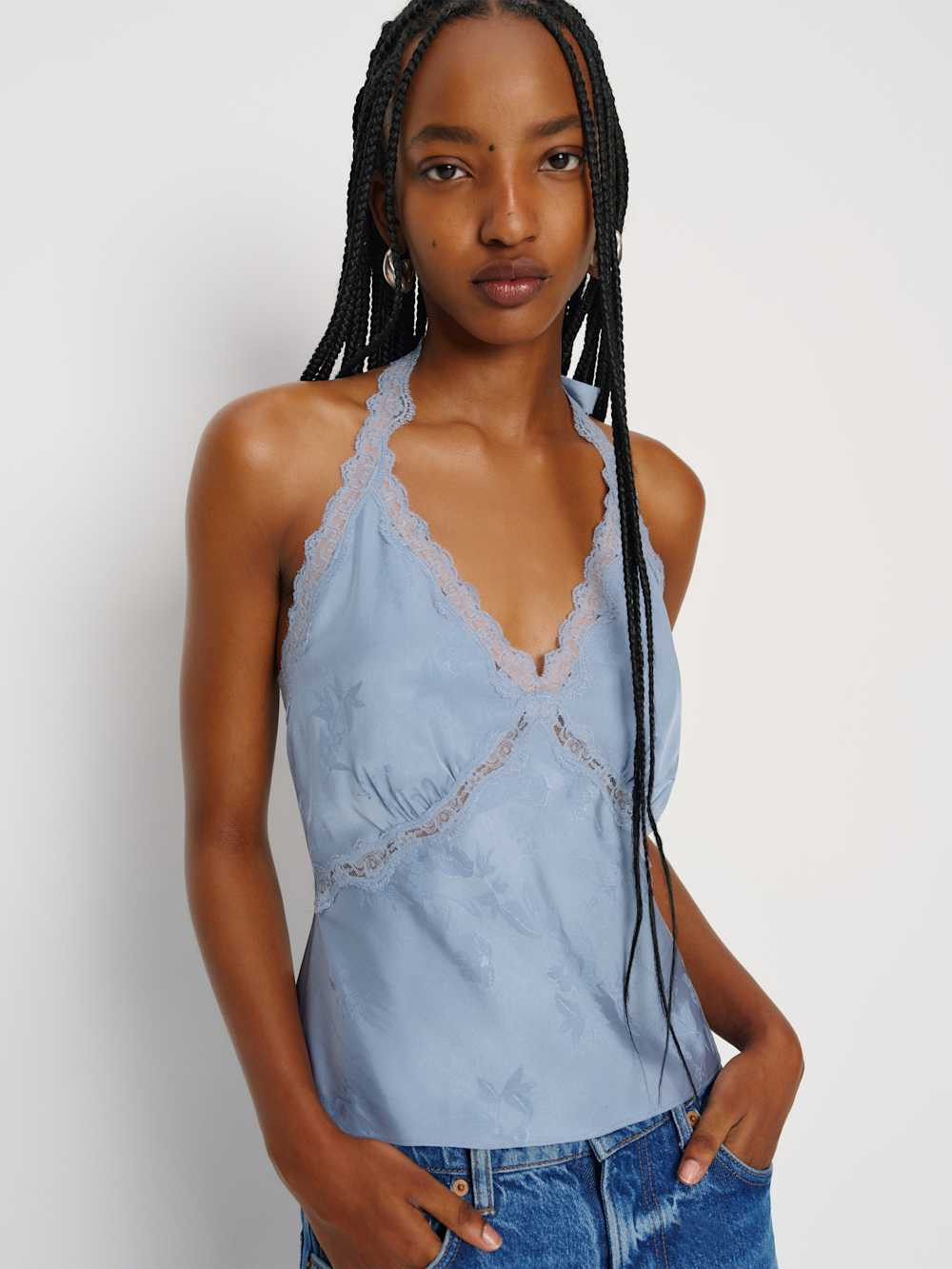 Monica Silk Top | Reformation (Global)